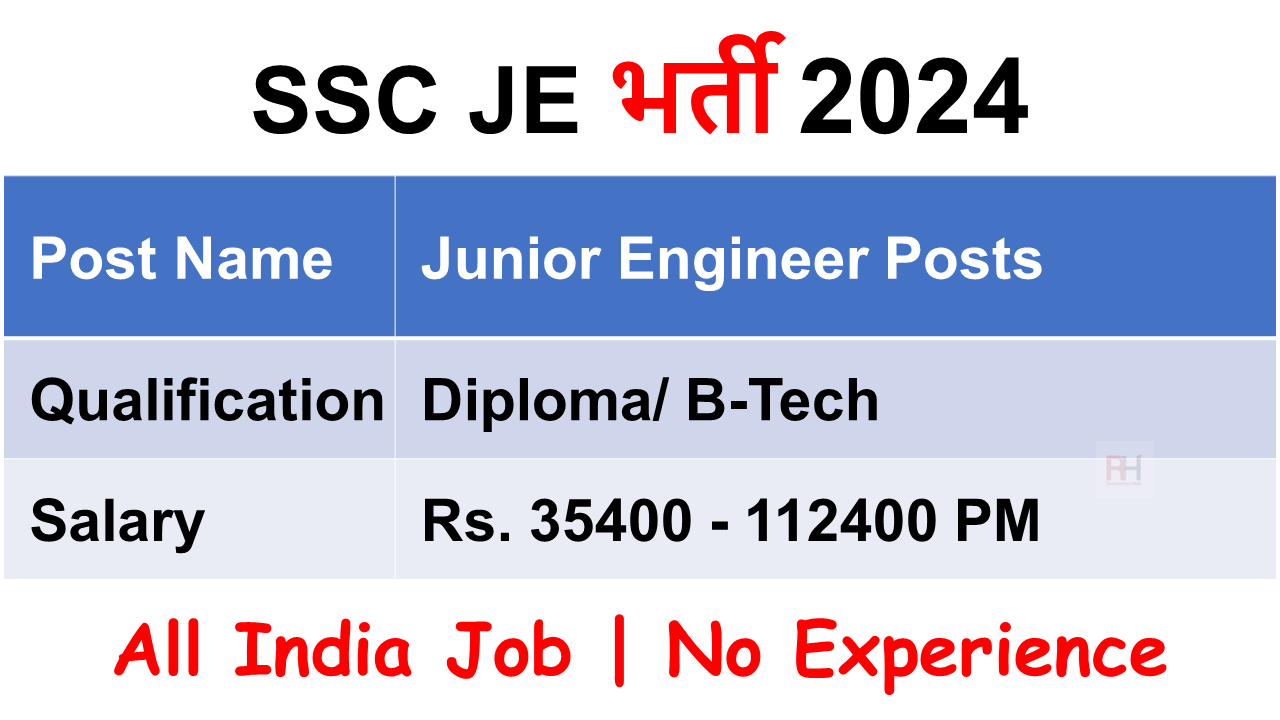 SSC JE Recruitment 2024